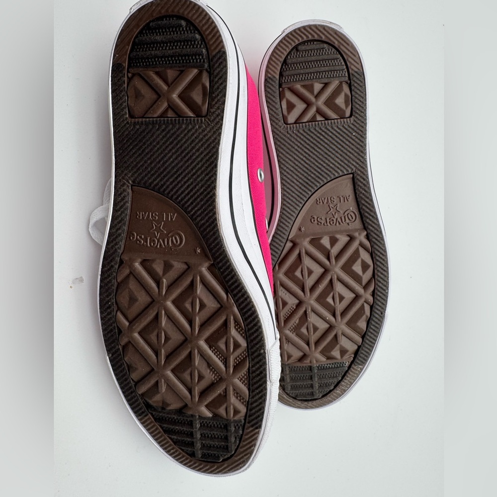 Converse‎ Women's Pink Canvas Sneakers - Picture 4 of 5